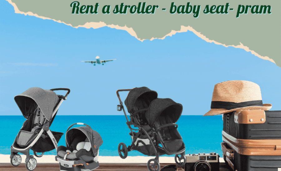 rent a stroller a baby seat or a pram